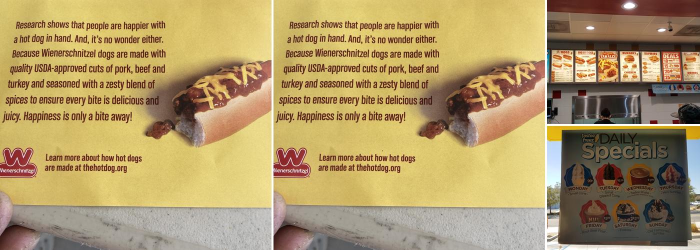 Wienerschnitzel Menu