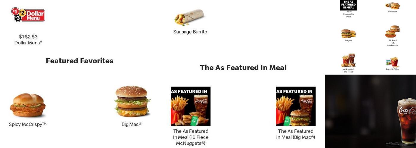 McDonald's Menu