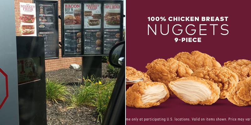 Arby's Menu