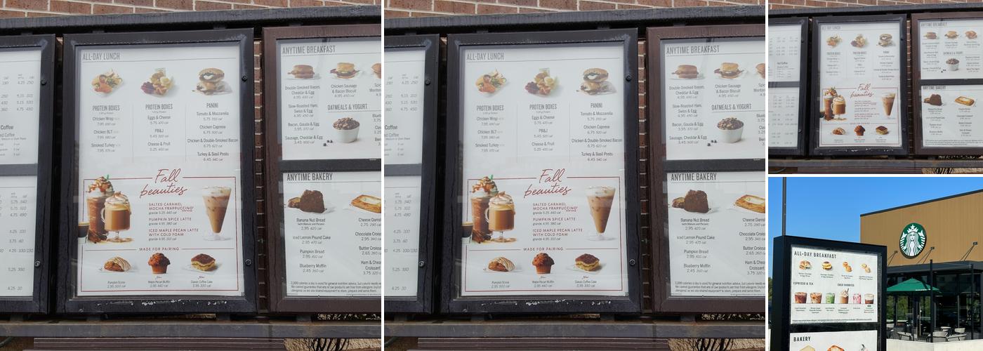 Starbucks Menu