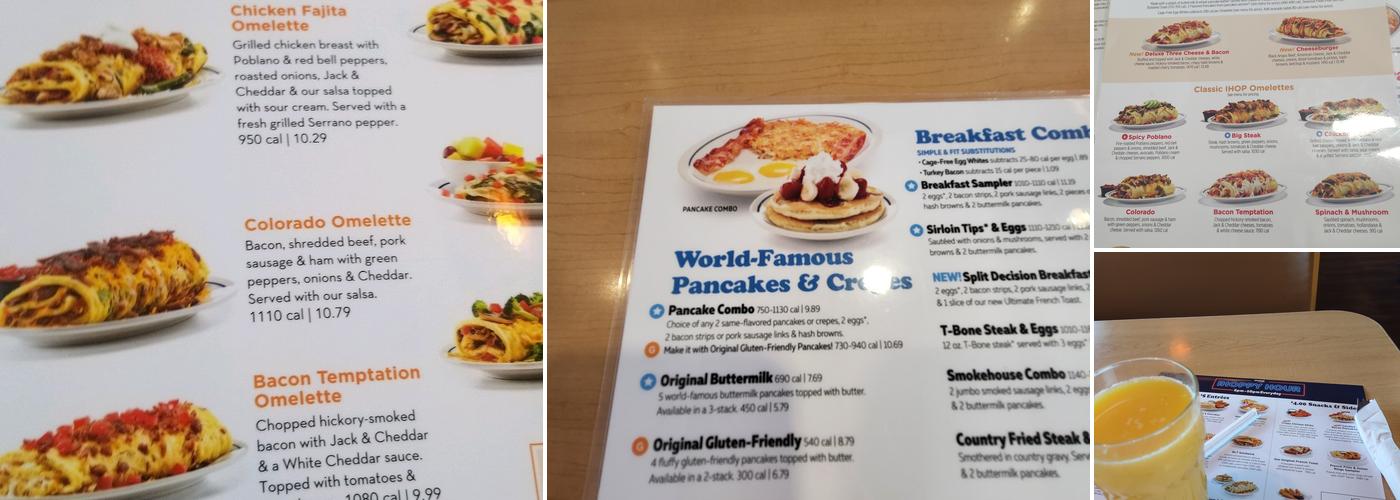 IHOP Menu
