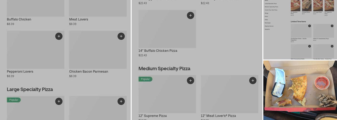 Pizza Hut Menu