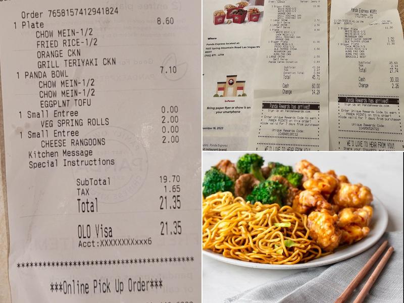 Panda Express Menu