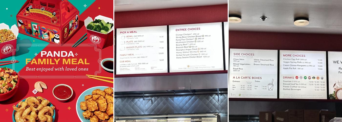 Panda Express Menu