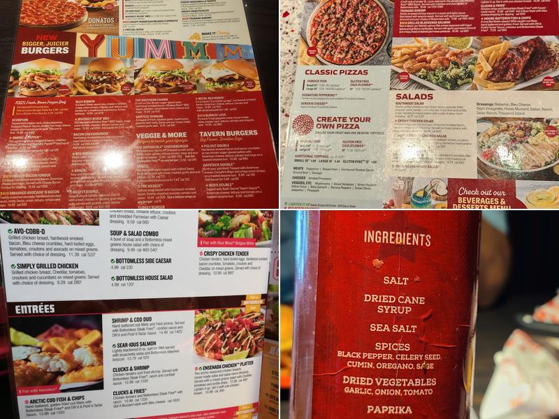 Red Robin Gourmet Burgers and Brews Menu