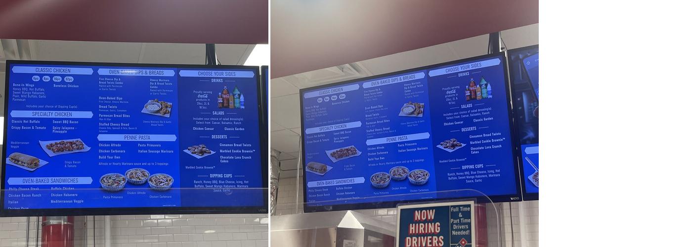 Domino's Pizza Menu
