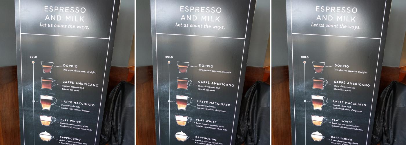 Starbucks Menu