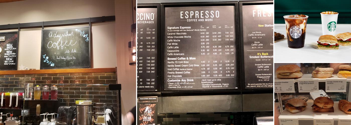 Starbucks Menu
