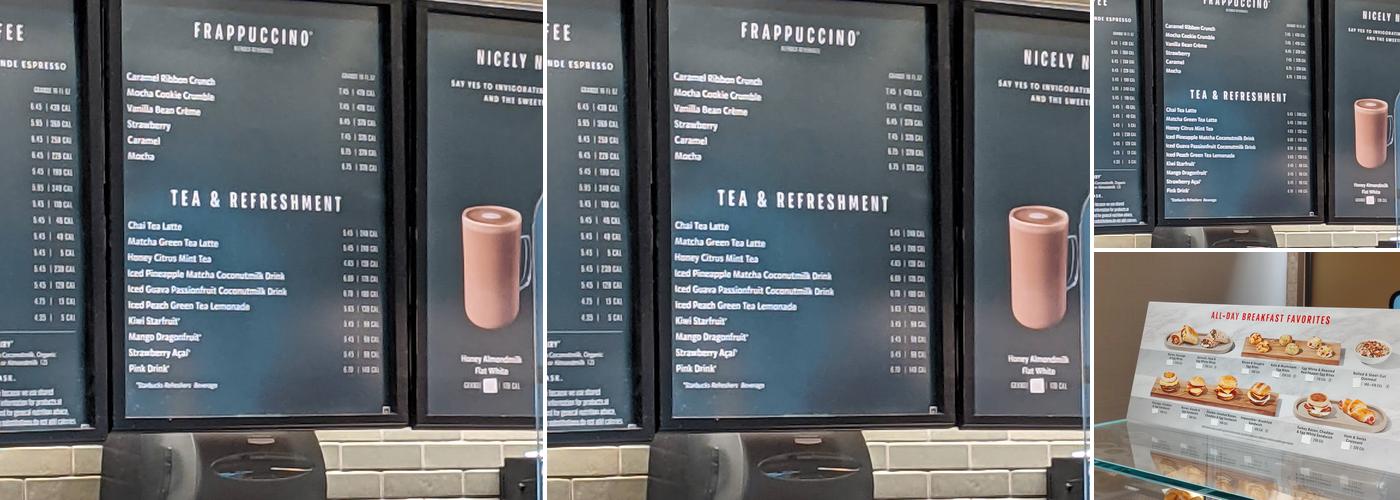 Starbucks Menu