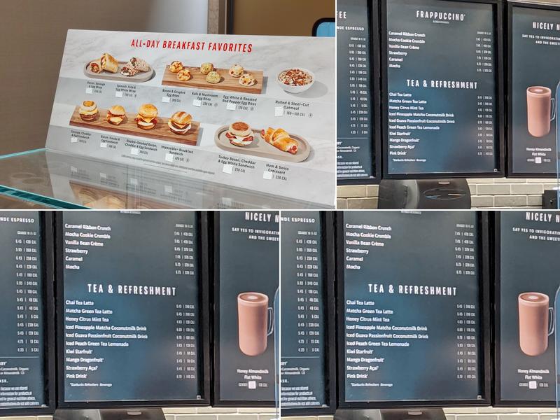 Starbucks Menu