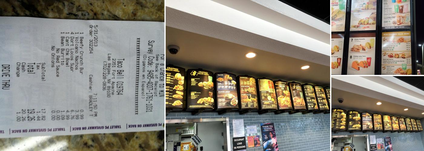 Taco Bell Menu
