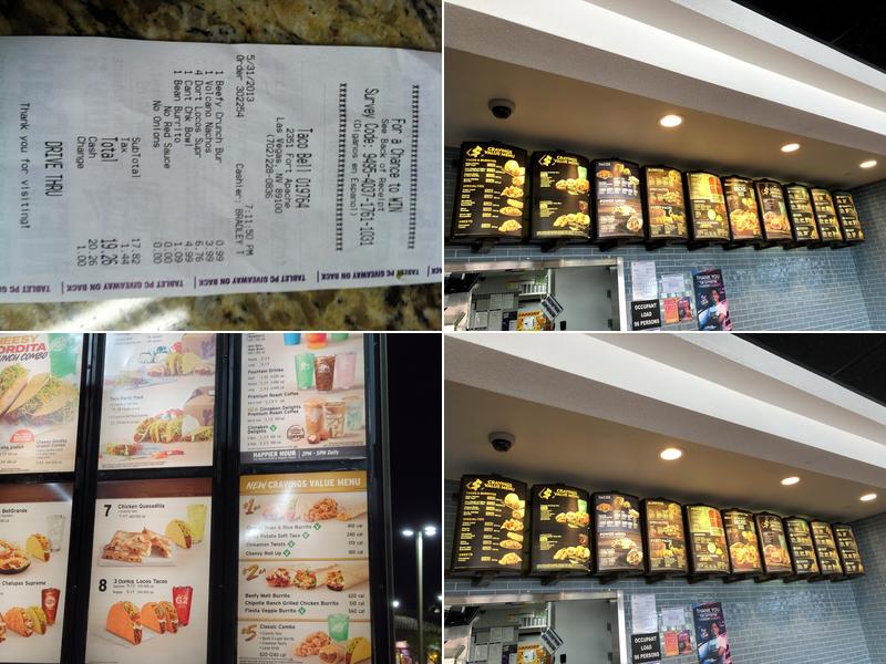 Taco Bell Menu