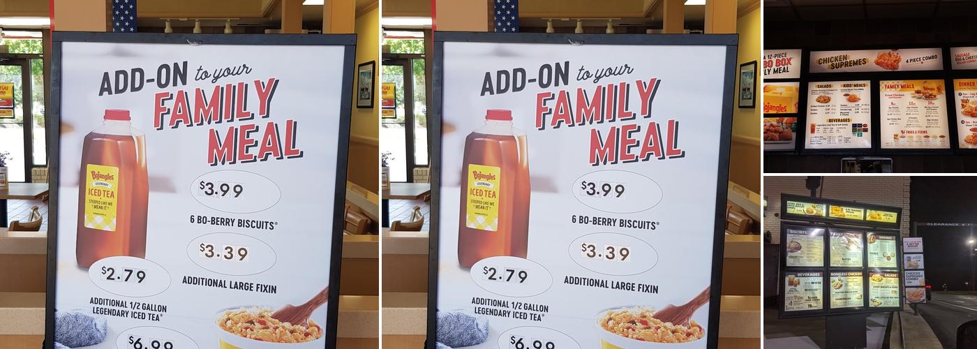 Bojangles Menu
