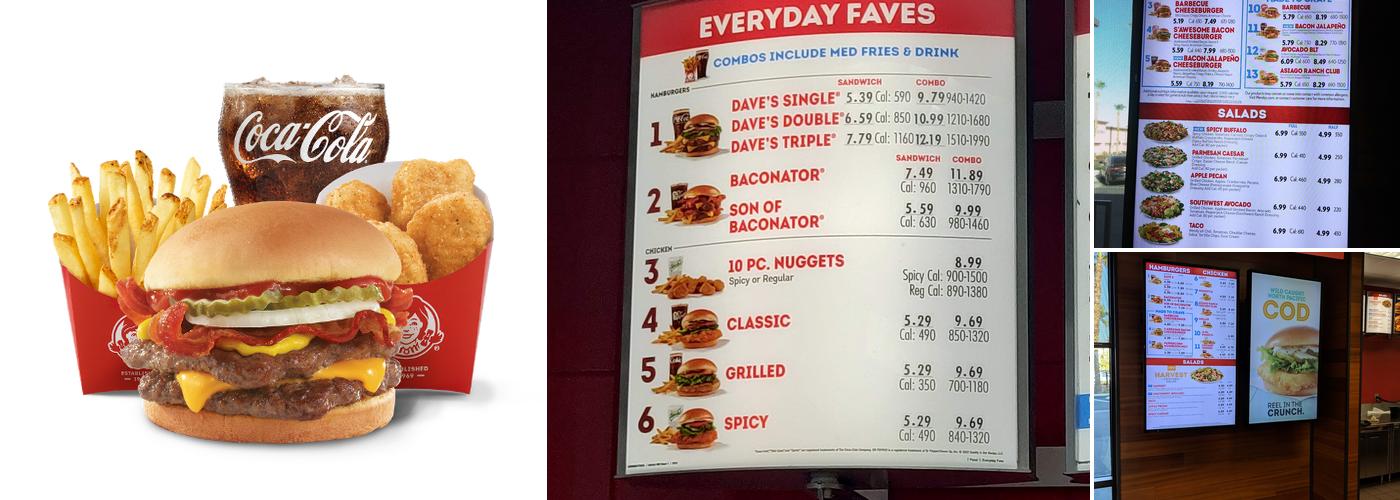 Wendy's Menu