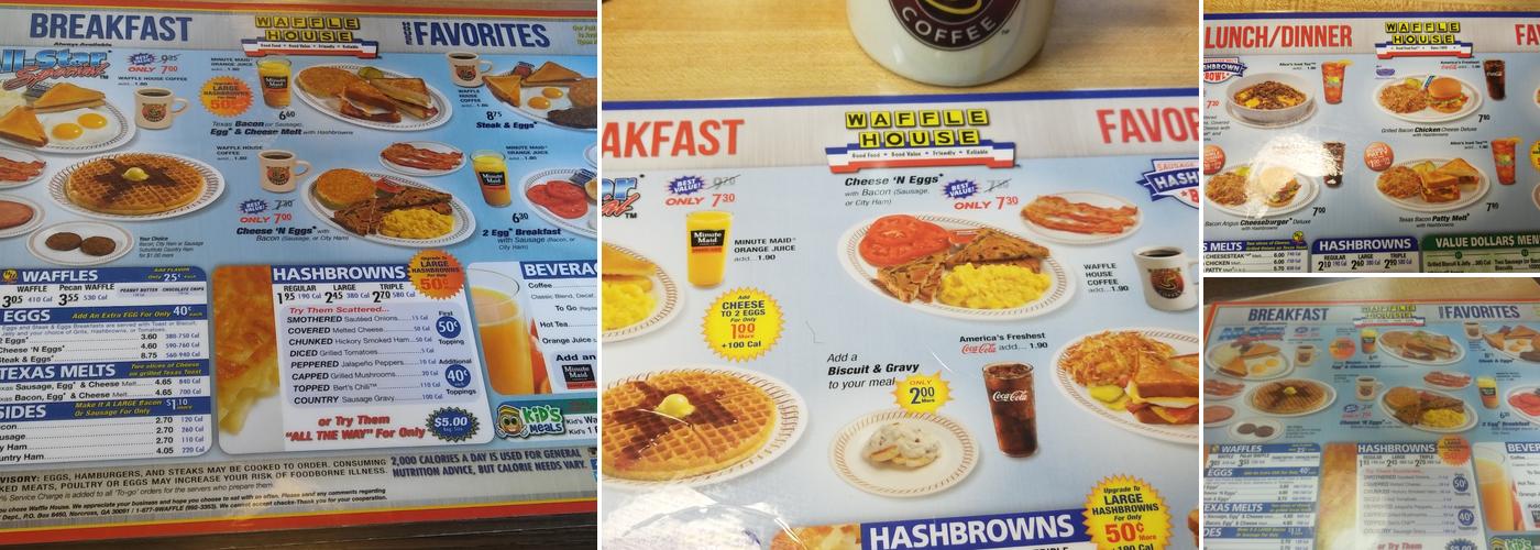 Waffle House Menu