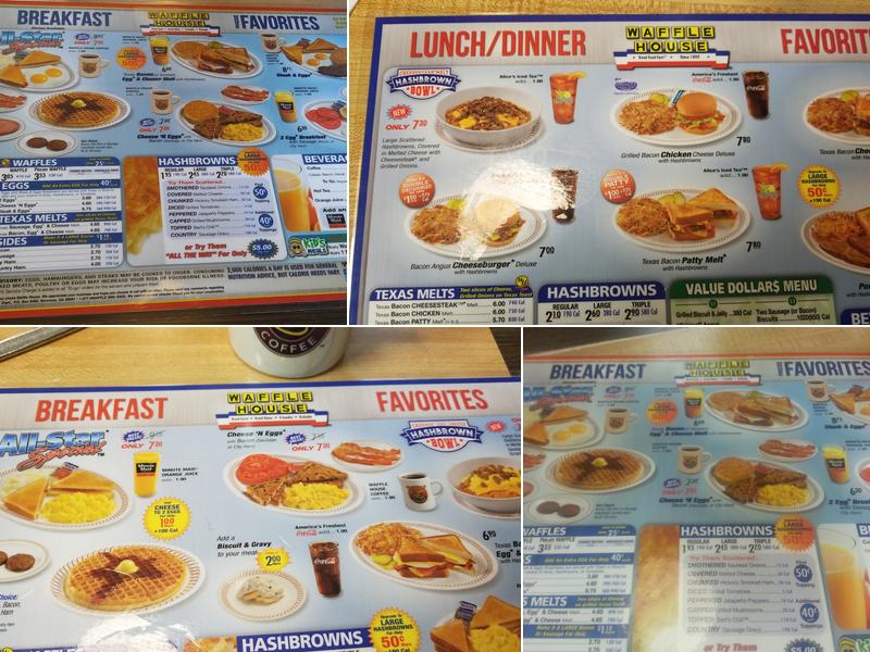Waffle House Menu