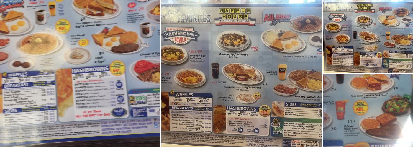 Waffle House Menu