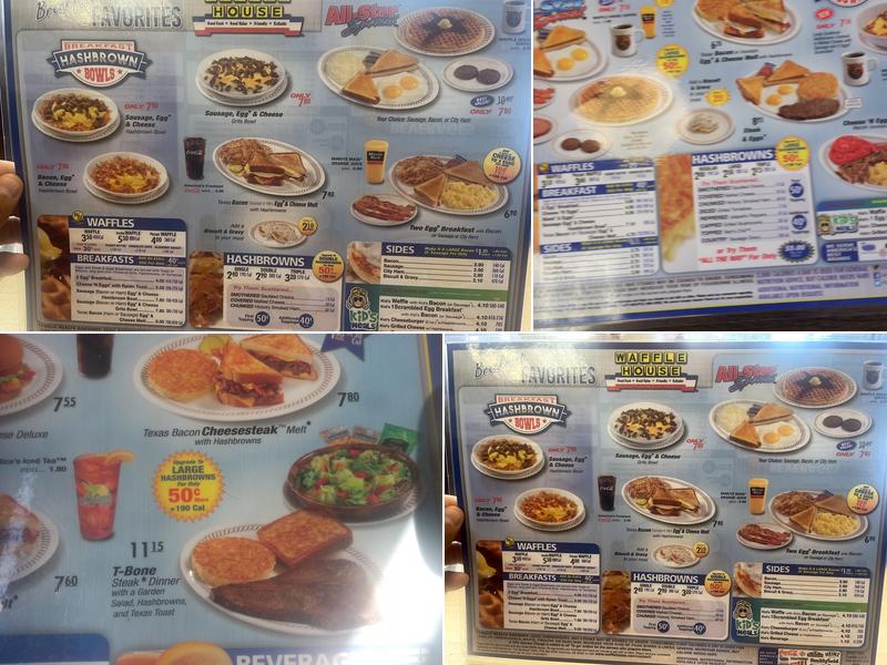 Waffle House Menu