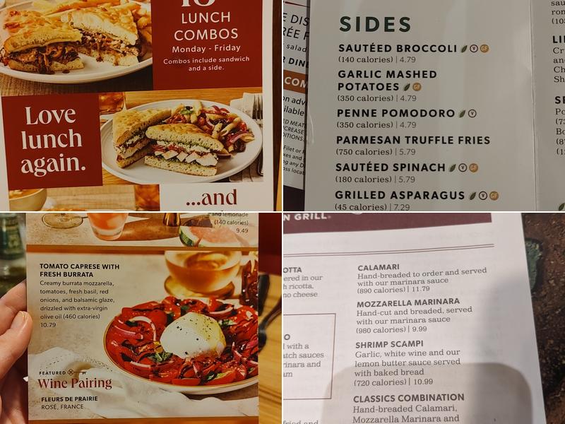 Carrabba's Italian Grill Menu