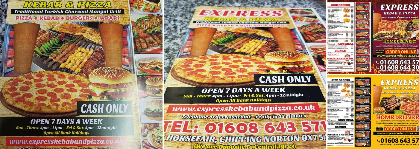 Express Kebab & Pizza Menu