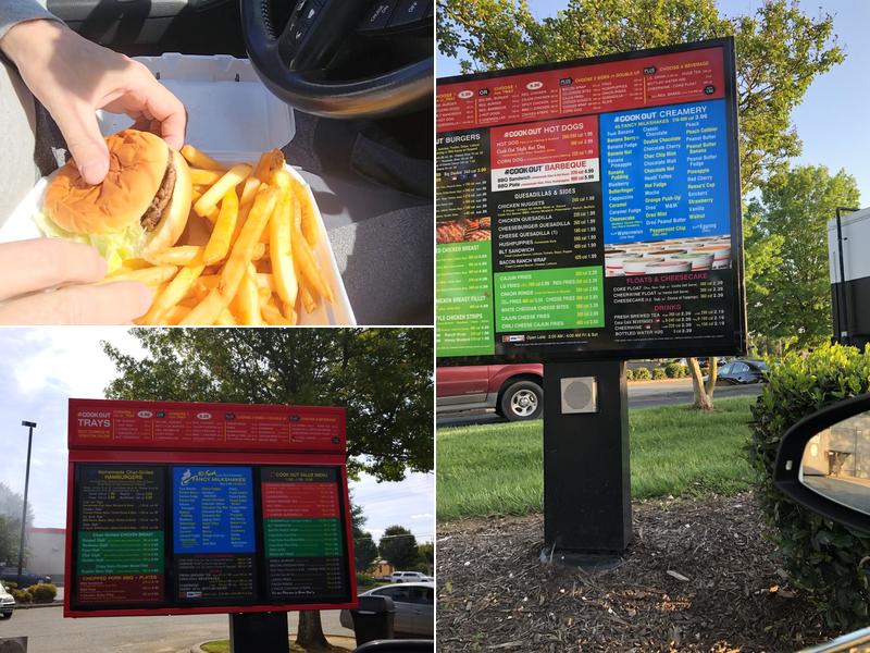 Cook Out Menu