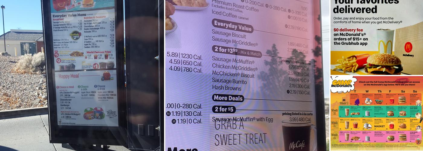 McDonald's Menu