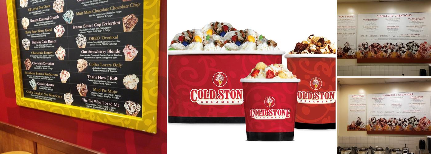 Cold Stone Creamery Menu