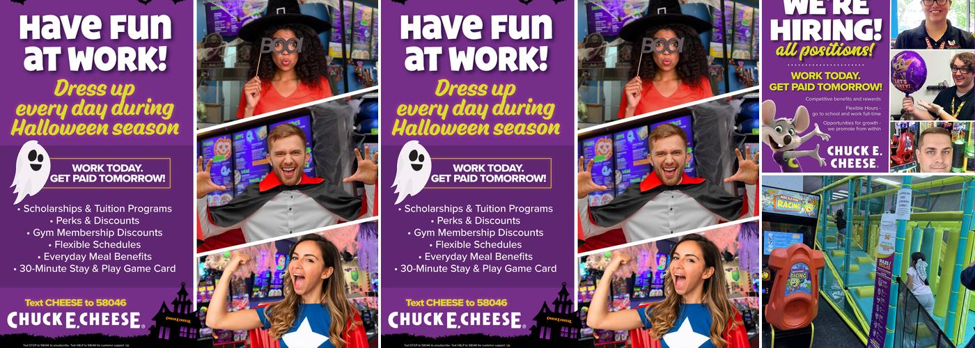 Chuck E. Cheese Menu