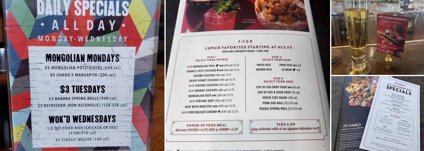 P.F. Chang's Menu