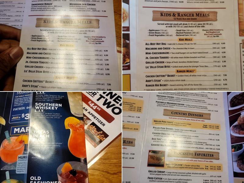 Texas Roadhouse Menu