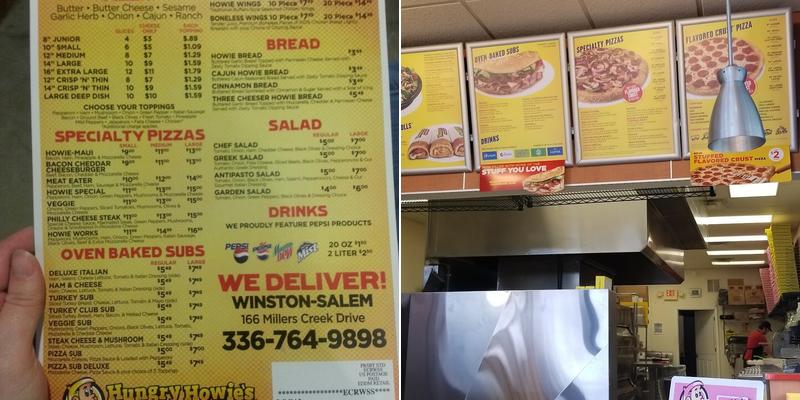 Hungry Howie's Pizza Menu