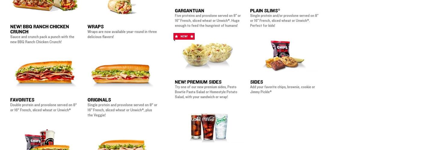 Jimmy John's Menu