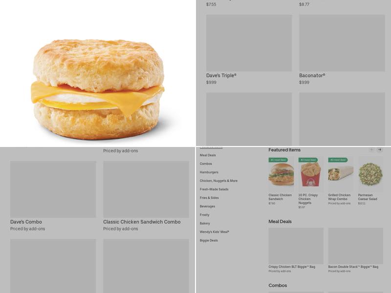 Wendy's Menu