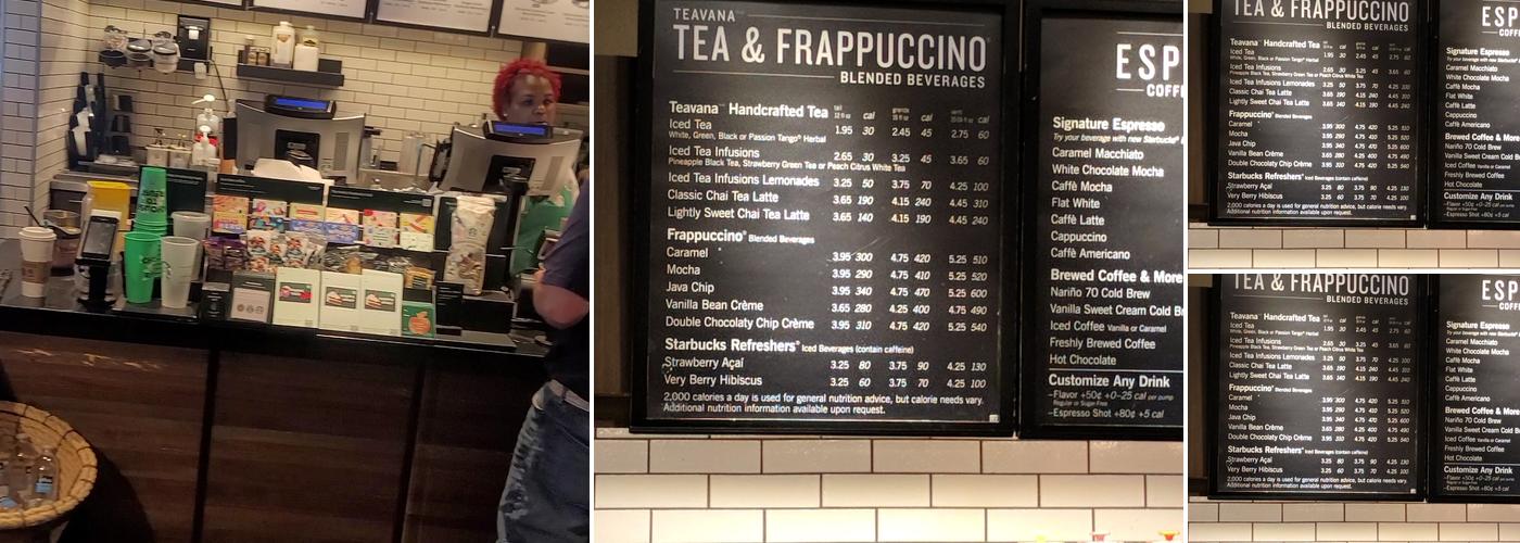 Starbucks Menu