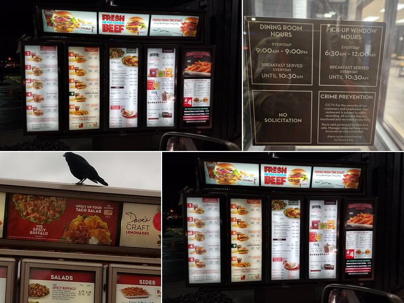 Wendy's Menu