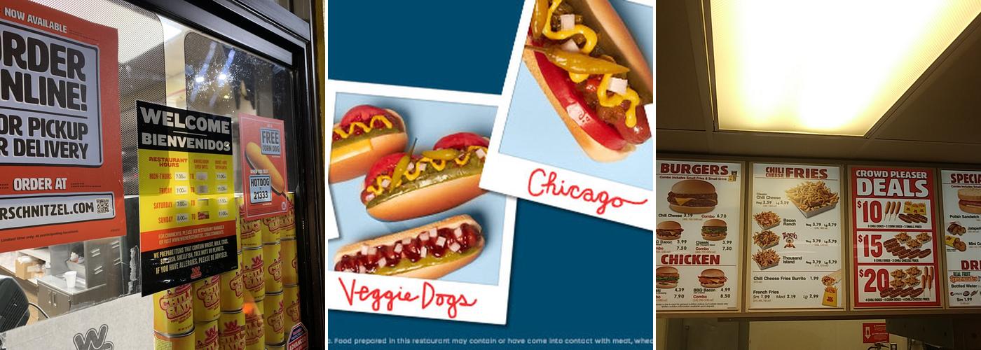 Wienerschnitzel Menu