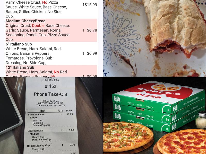 Marco's Pizza Menu