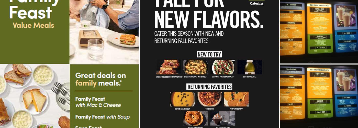 Panera Bread Menu