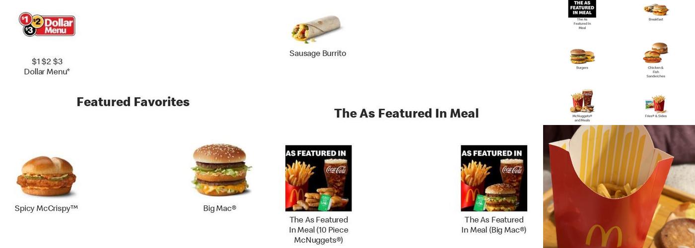 McDonald's Menu
