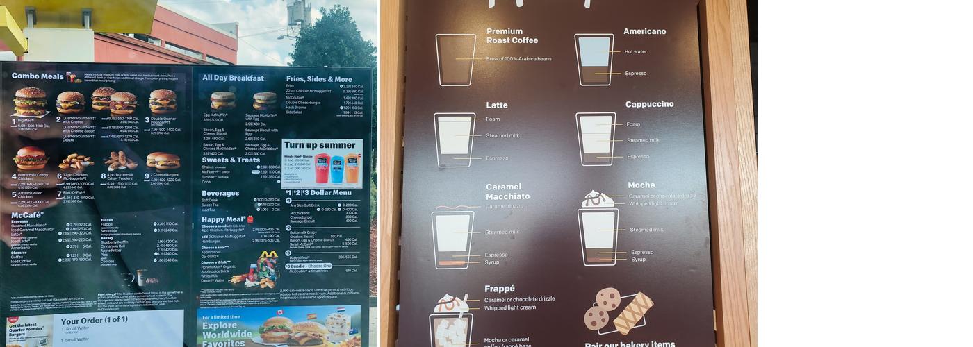 McDonald's Menu