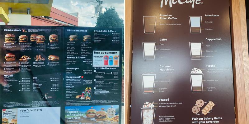 McDonald's Menu