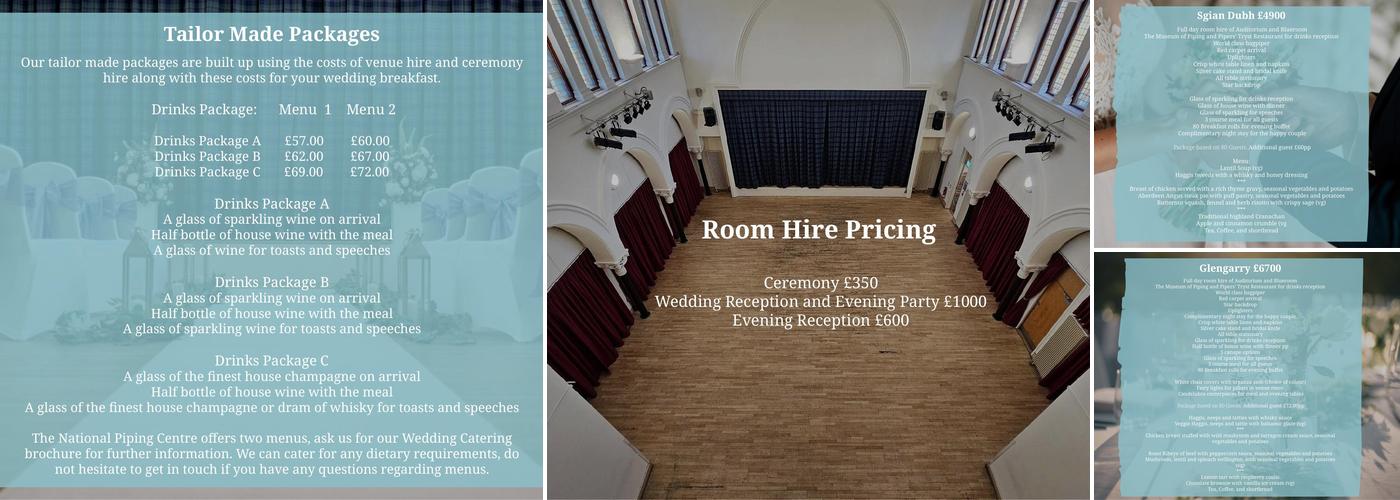 The National Piping Centre Menu