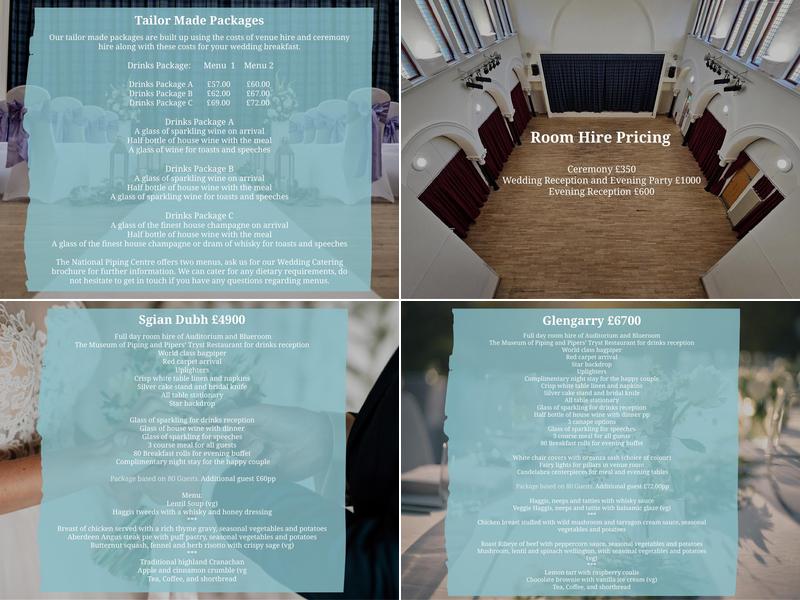 The National Piping Centre Menu