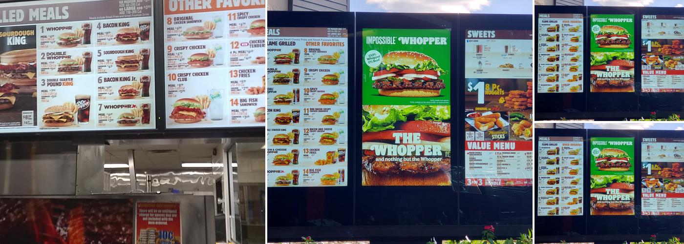 Burger King Menu