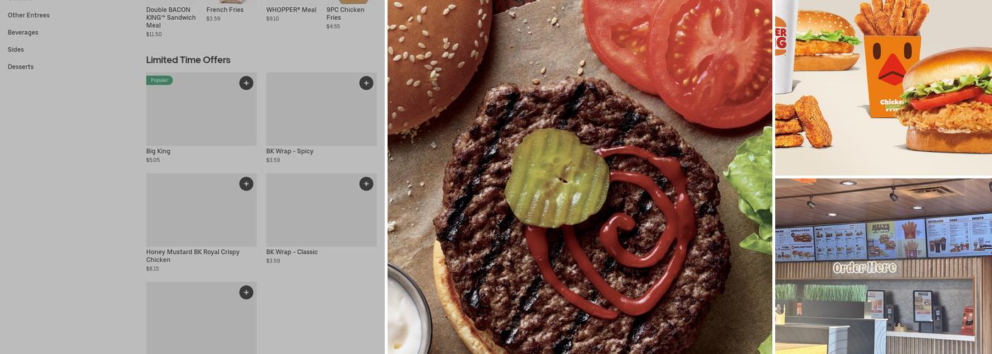 Burger King Menu