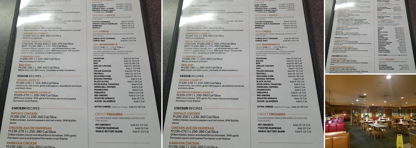 Pizza Hut Menu