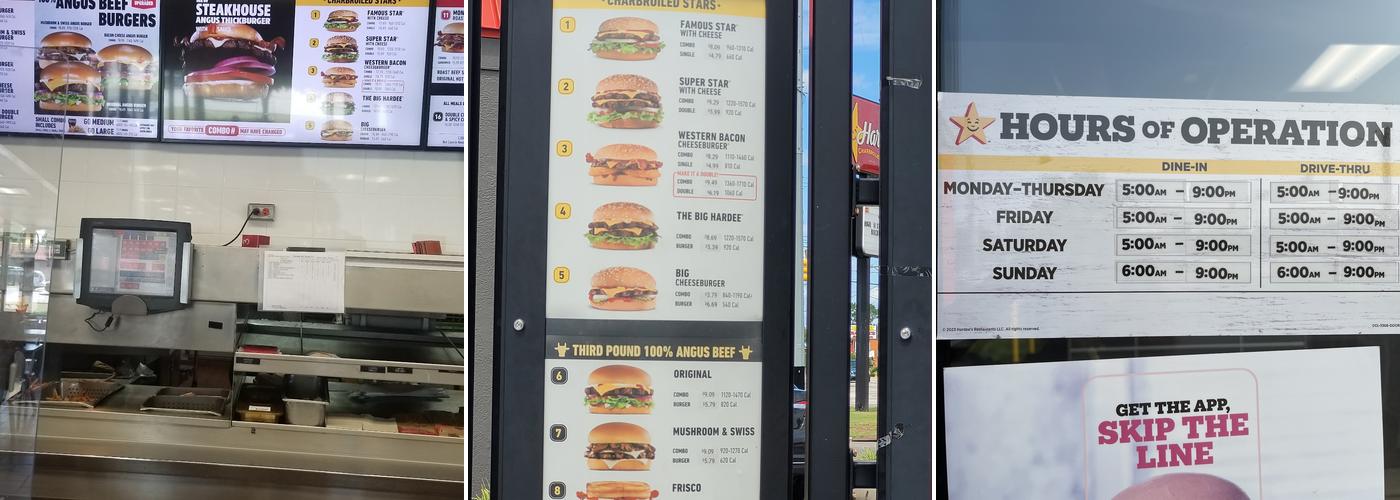 Hardee’s Menu