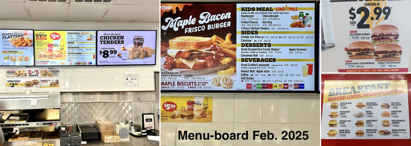 Hardee’s Menu