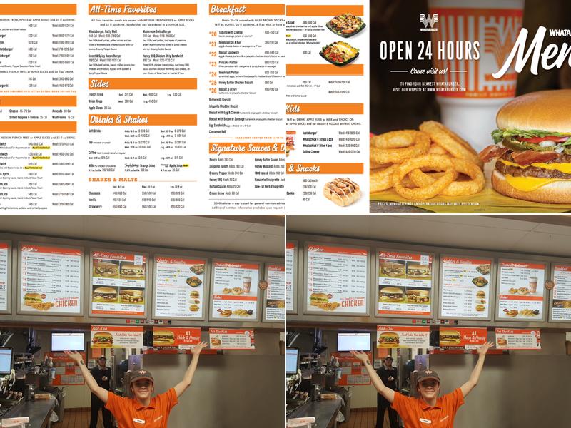 Whataburger Menu