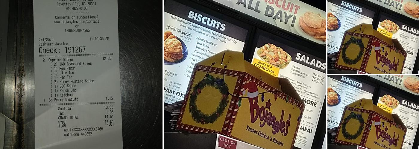 Bojangles Menu